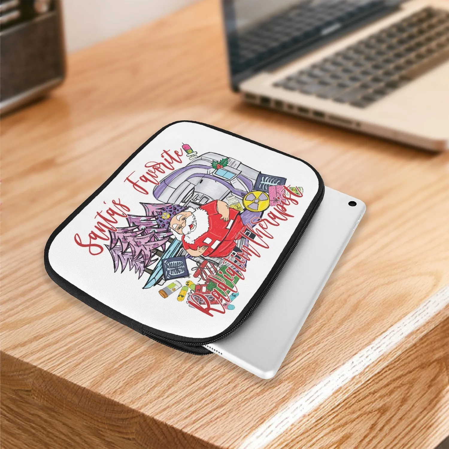 Tablet Sleeve - Santa's Favorite Radiation Therapist, awd-544