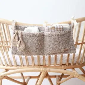 Taupe Teddy Baby Crib Organizer