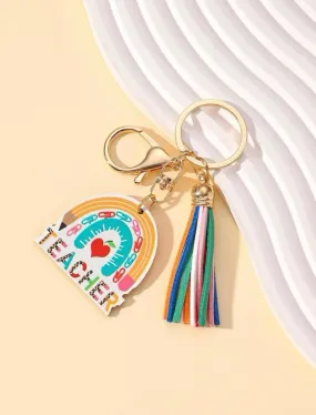 Teacher Tassel Keychain