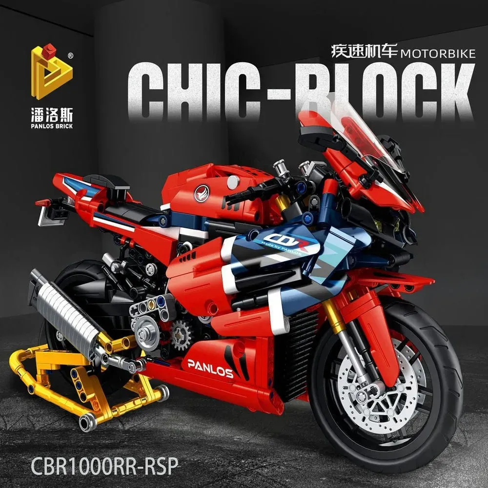 Tech MOC Honda CBR1000 RR Racing Motorcycle Bricks Toy