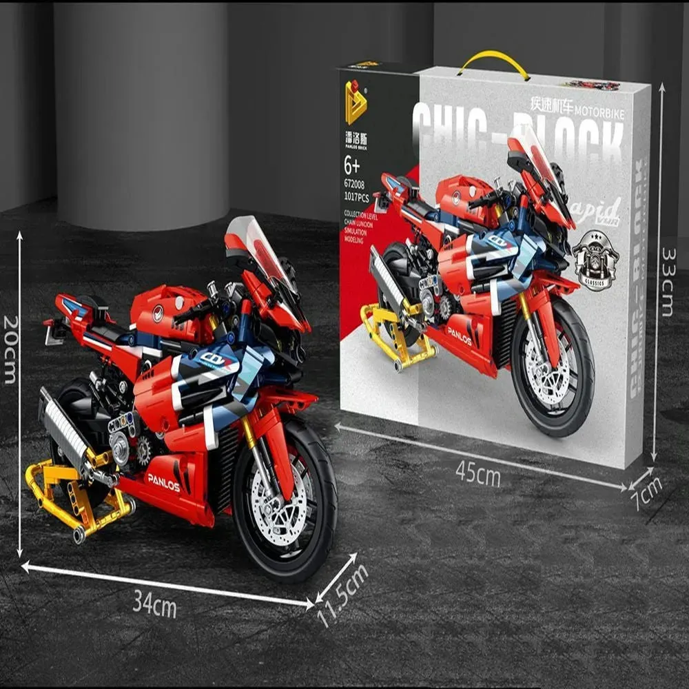 Tech MOC Honda CBR1000 RR Racing Motorcycle Bricks Toy