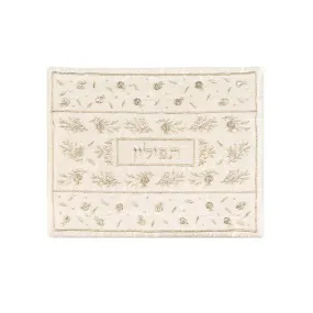 Tefillin Bag - Machine Embroidery - Pomegranates - Gold