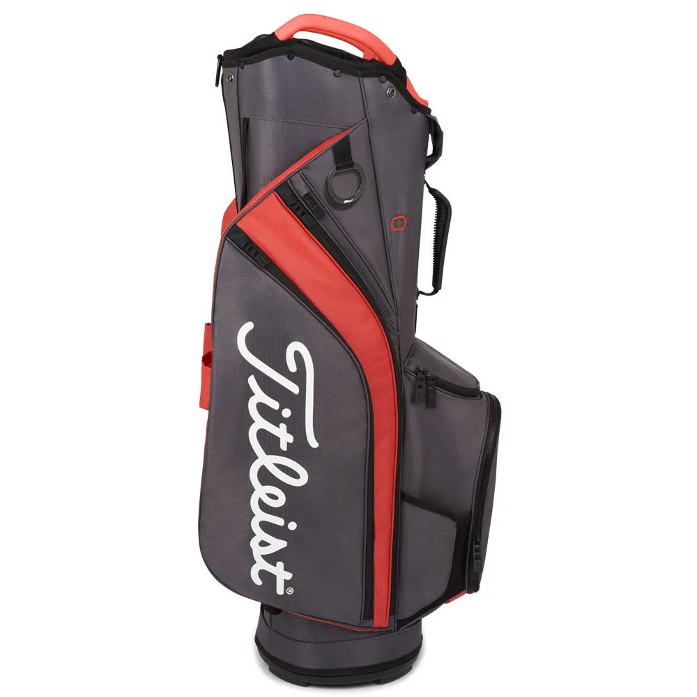 Titleist Cart 14 Lightweight Cart Bag - Graphite/Island Red/Black