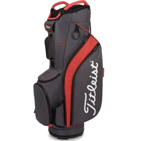 Titleist Cart 14 Lightweight Cart Bag - Graphite/Island Red/Black