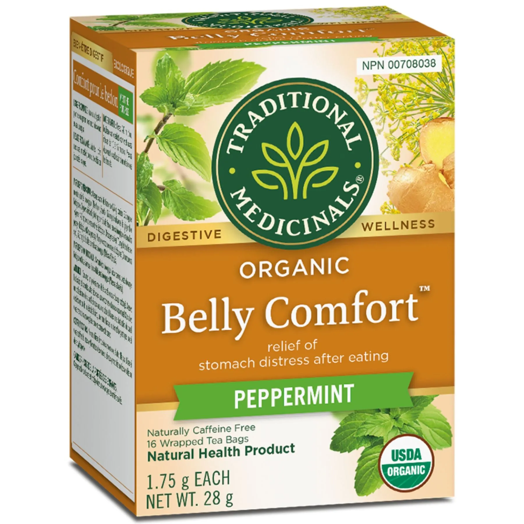 Traditional Medicinals Belly Comfort Peppermint Tea 16ct