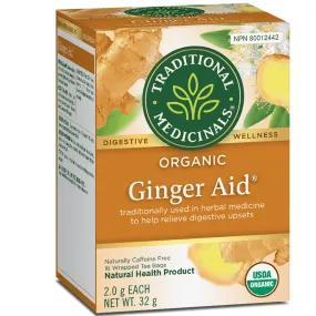 Traditional Medicinals Organic Ginger Aid 16 Tea Bags