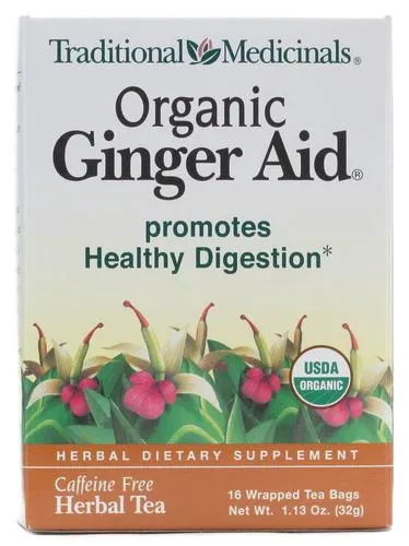 TRADITIONAL MEDICINALS - Organic Ginger Aid - 6 x 16 Tea Bags