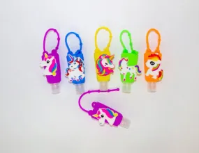 UNICORN Kids Hand Sanitizer Travel Size Keychain, Kids Backpack Holder