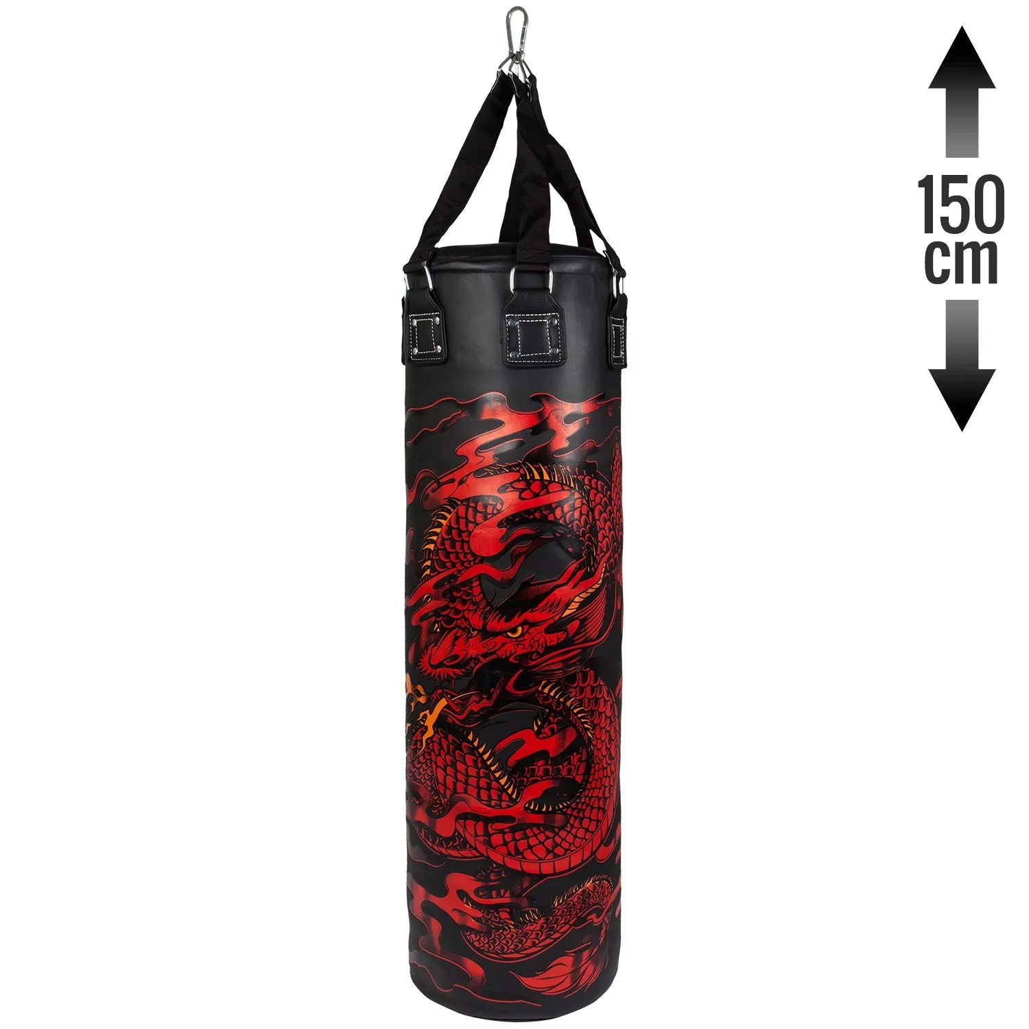 Venum Dragon's Flight Heavy Bag - Black/Red - 150 cm