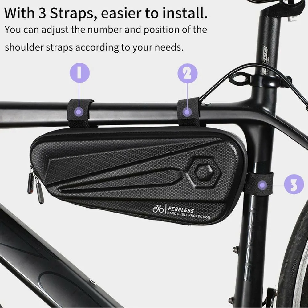 Waterproof Bicycle Frame Bag EVA Hard Shell Tools Storage Panniers MTB Road Bike Bag Top Tube Cycling Accessories