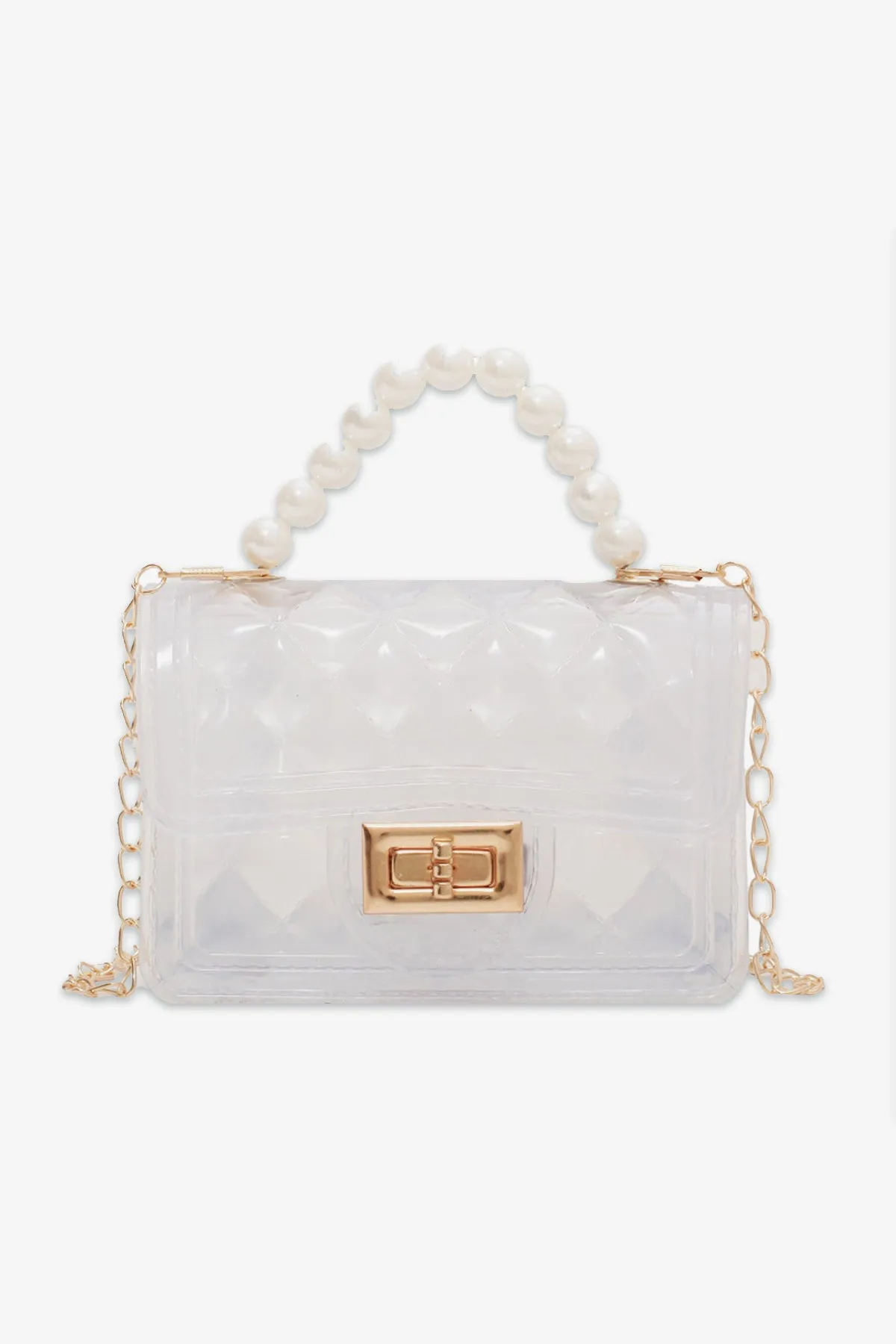 White Pearl Handbag - S22 - WHB0037