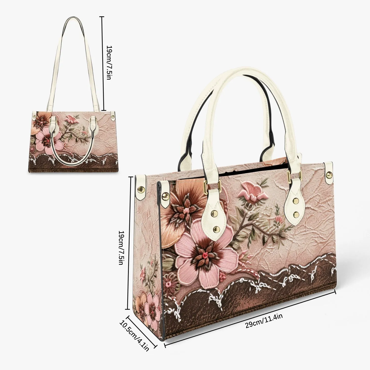 Women's Tote Bag - Long Strap - Floral