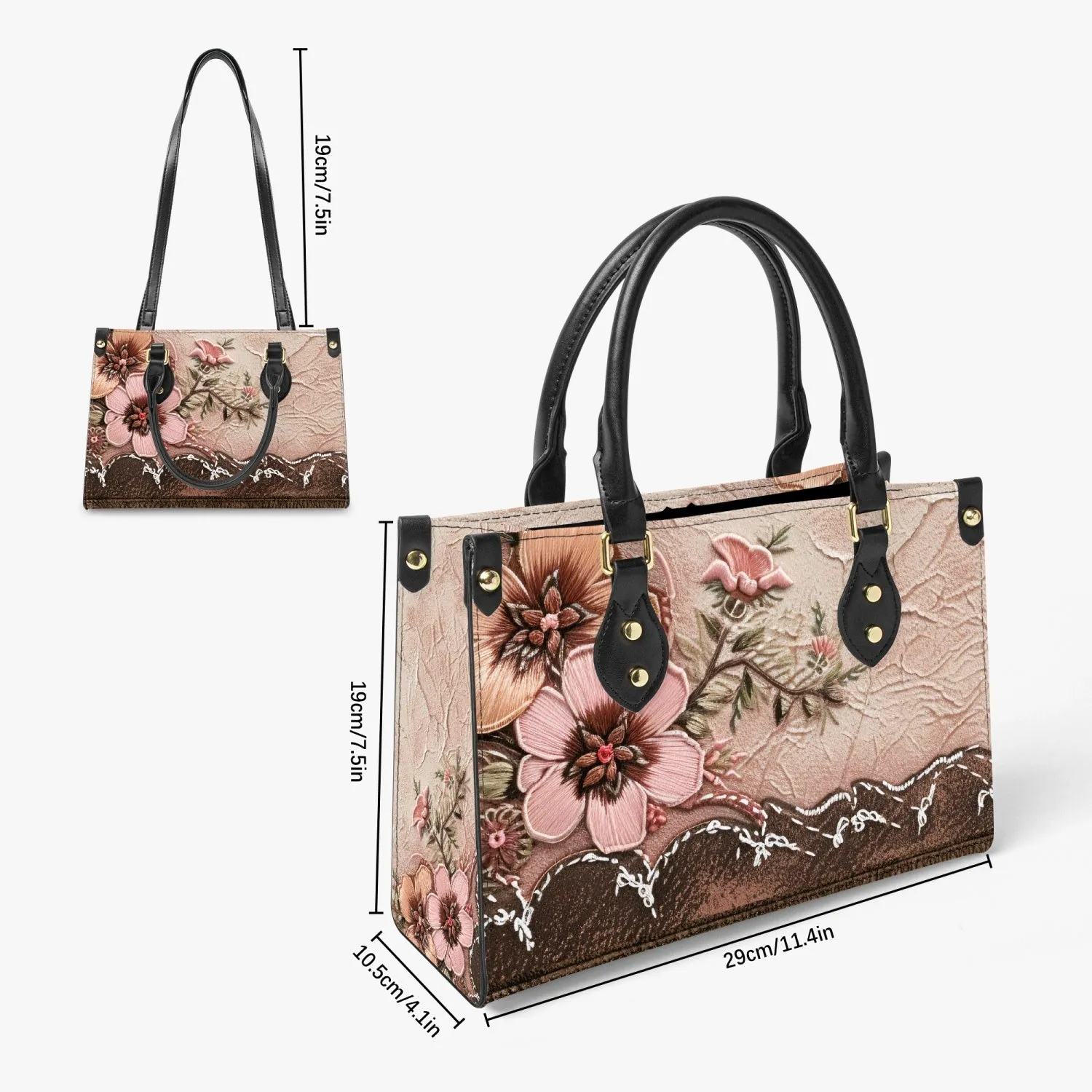 Women's Tote Bag - Long Strap - Floral