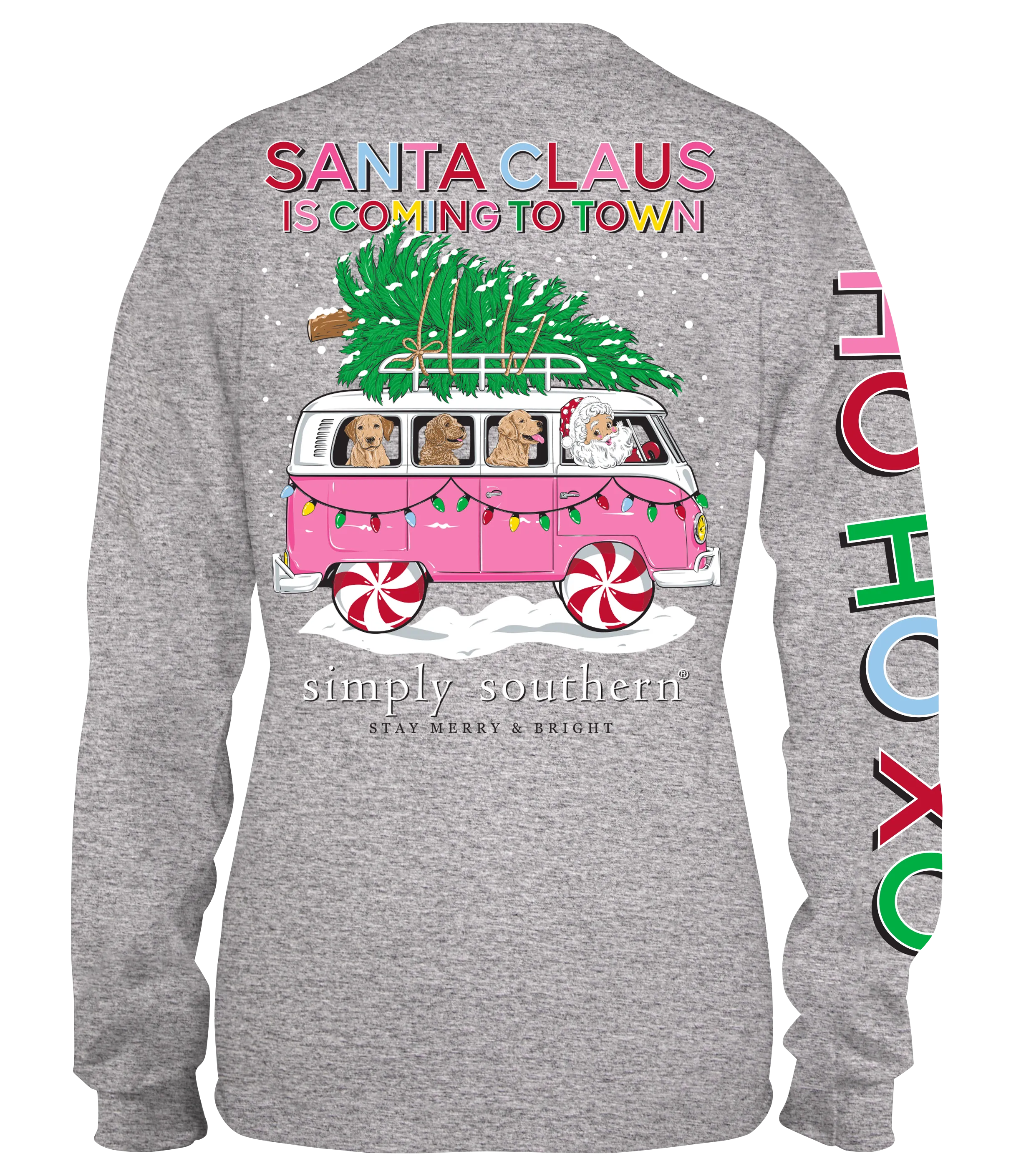 Youth 'Santa Claus Is Coming To Town' Long Sleeve Tee by Simply Southern